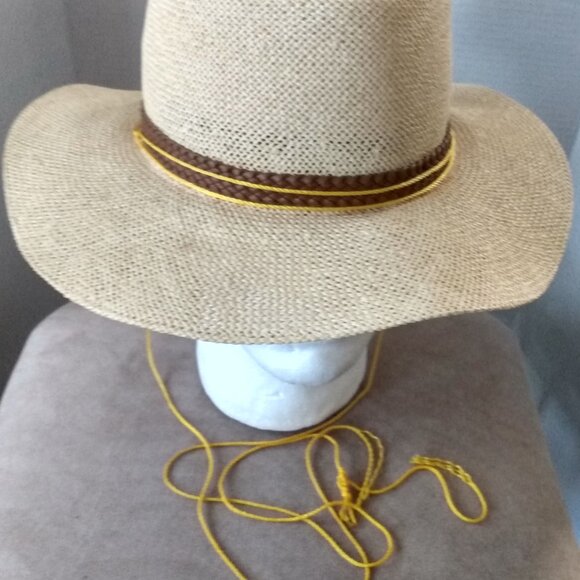 DOBBS FIFTH AVENUE PANA TWIST STRAW HAT SZ 7-71/8 M - Picture 8 of 8